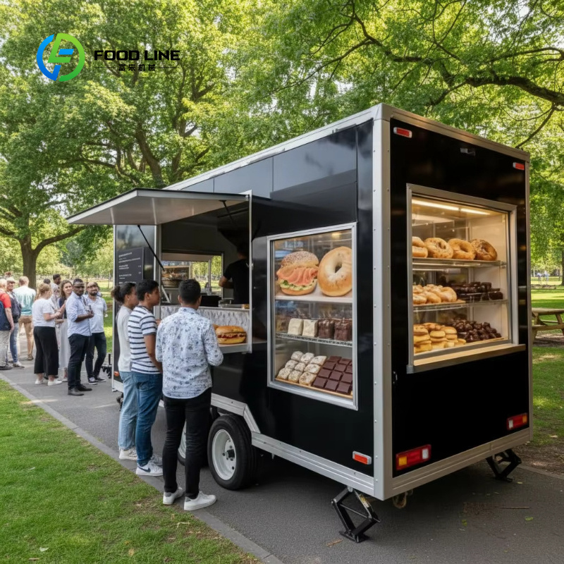 Customized Square Mobile Food  - Heavy Equipment Business ulasan dan harga