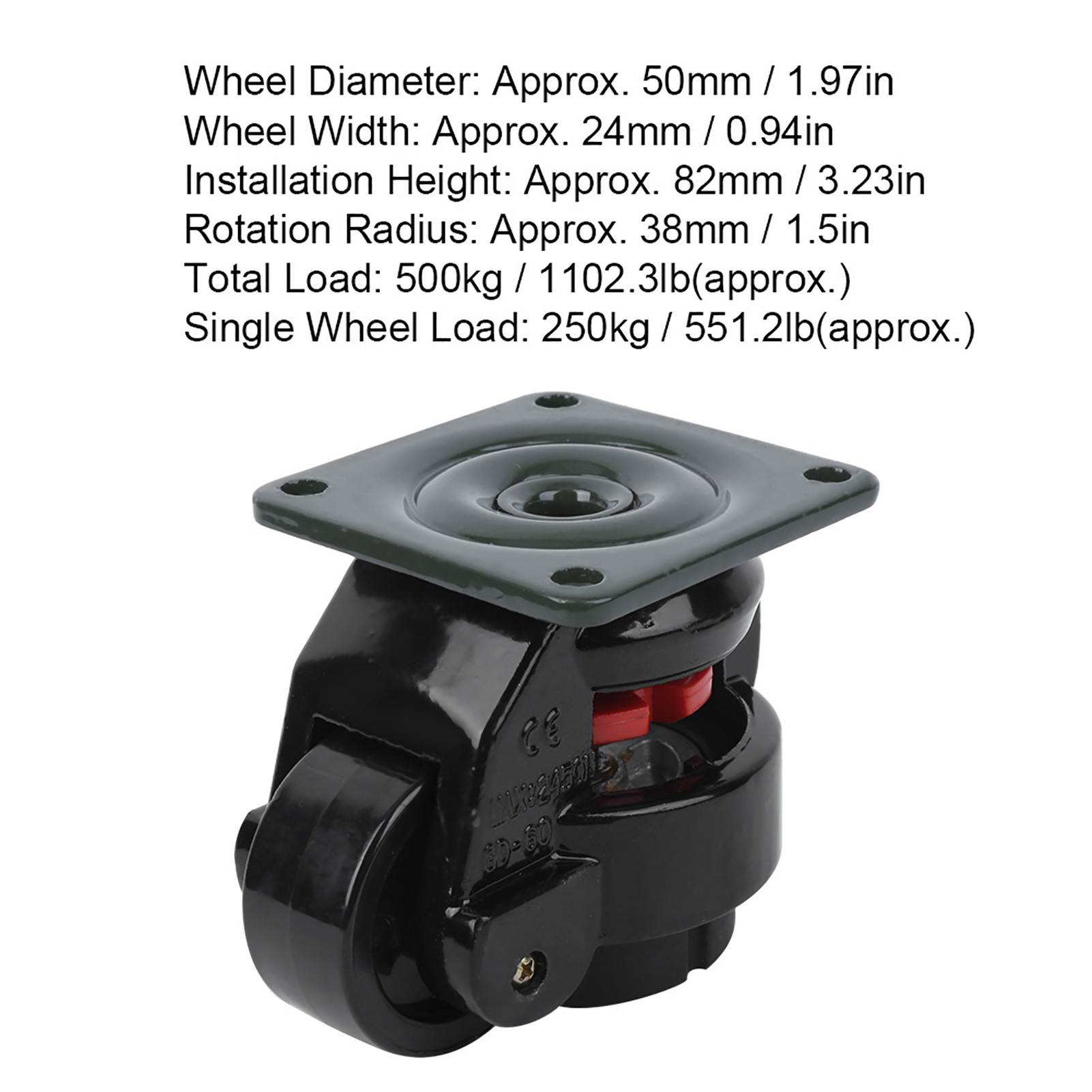 4pcs Level Adjustment Caster G - Heavy Equipment Operation ulasan dan harga