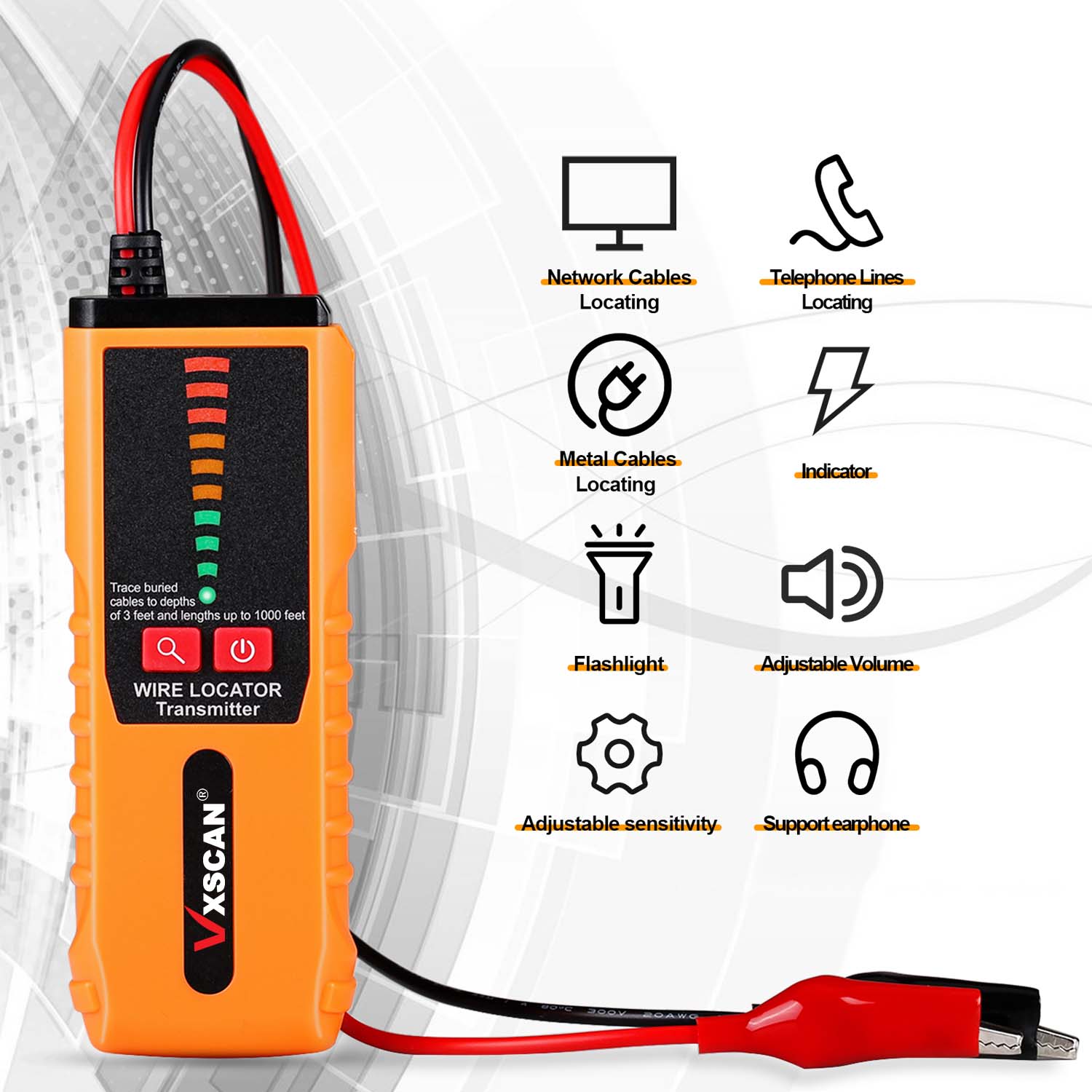 VXSCAN F04 Underground Wire Tr - Underground Cable Detector ulasan dan harga