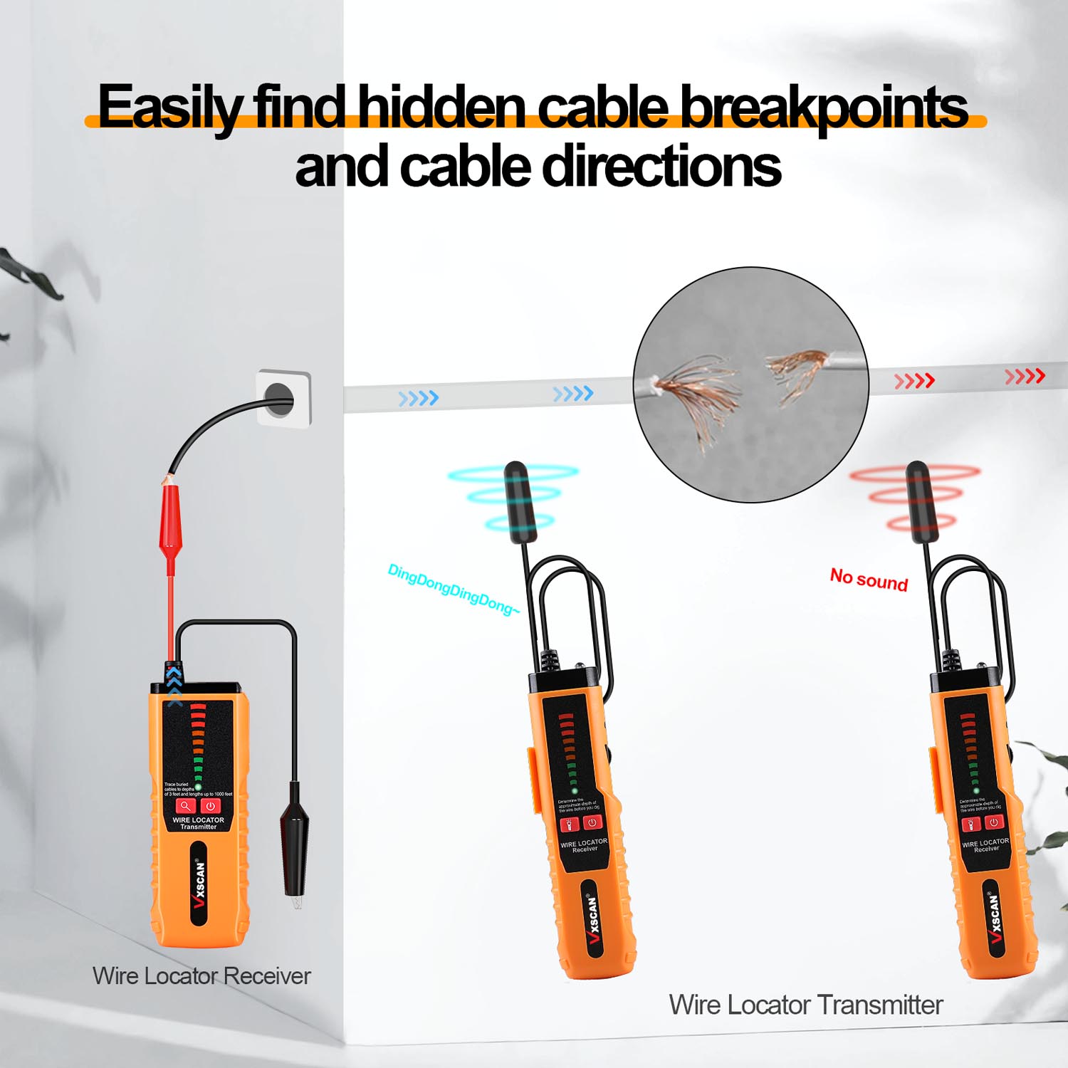 VXSCAN F04 Underground Wire Tr - Underground Cable Detector ulasan dan harga