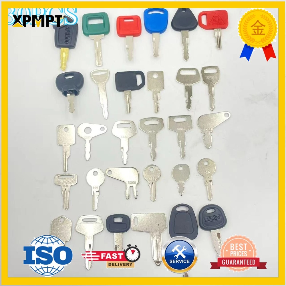 30PCS Heavy Equipment Keys Set - Heavy Equipment Keys ulasan dan harga