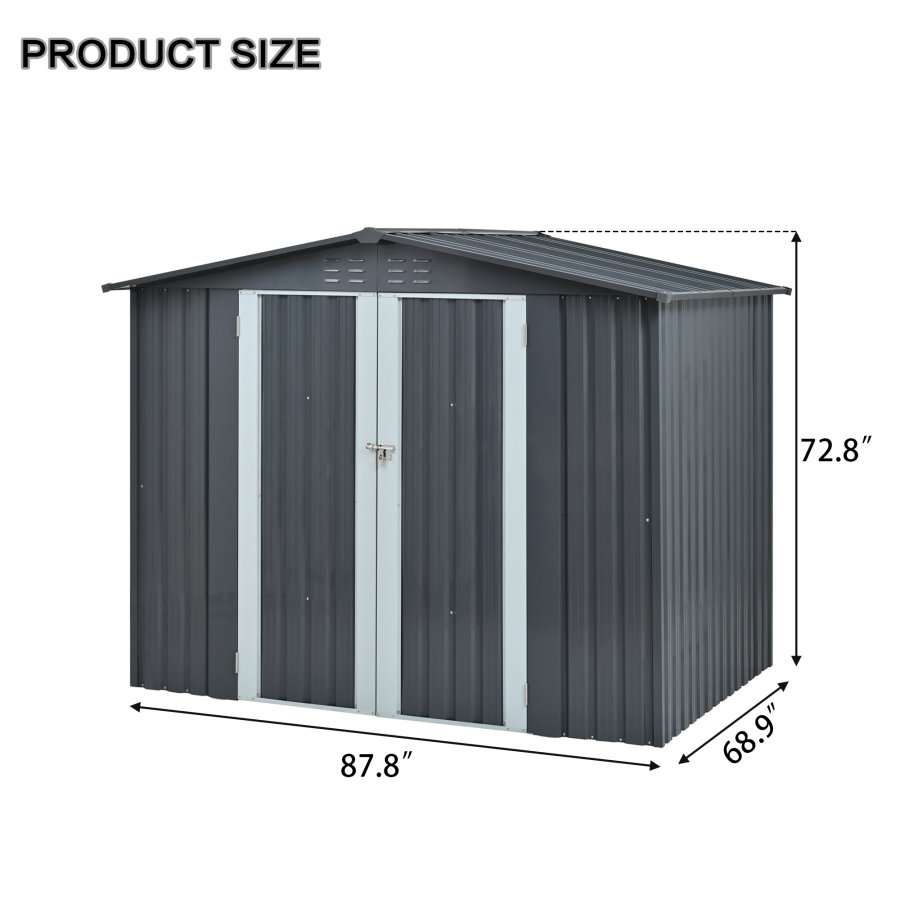 Metal Storage Shed with Double - Heavy Equipment Storage Yard ulasan dan harga